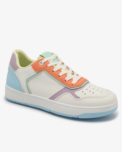 Fehér-narancs sportcipő nőknek Azzafa- Footwear