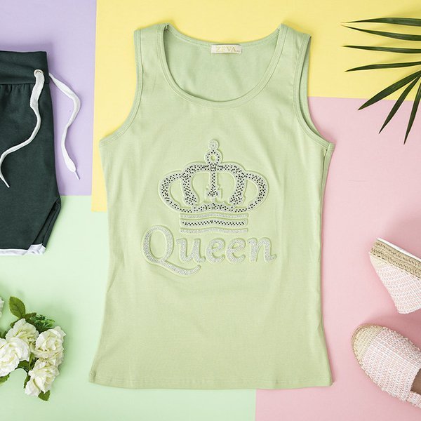 Női zöld felső cirkónia - Ruházat