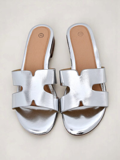 Royalfashion Női lapos talpú papucs SilverEase