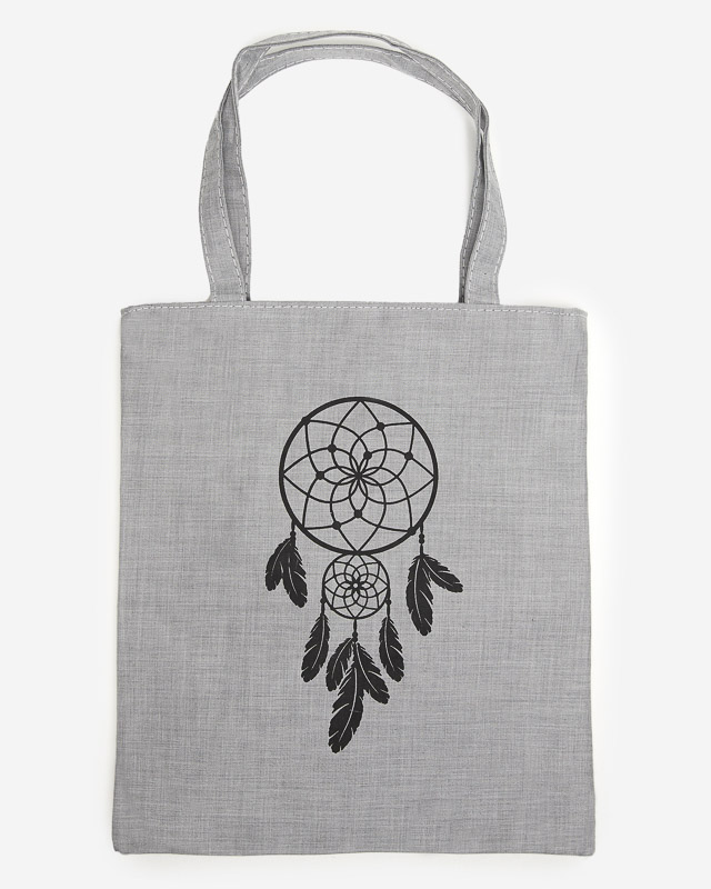 Szürke szövettáska nyomattal - Kiegészítők