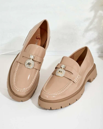 Royalfashion Női lakkozott mokaszin Bemies