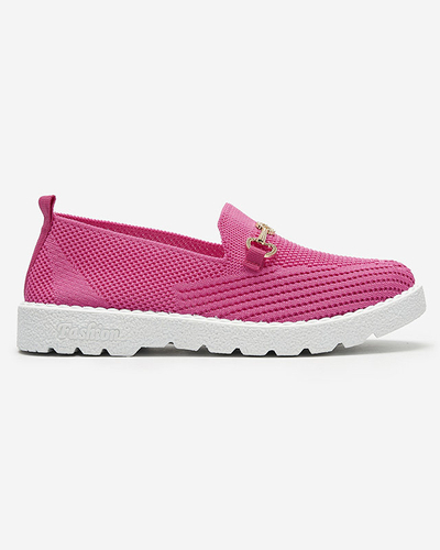 Fukszia női slip on tornacipő arany díszítéssel Enelida - Lábbeli