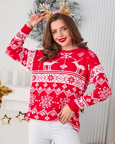 Royalfashion női karácsonyi pulóver