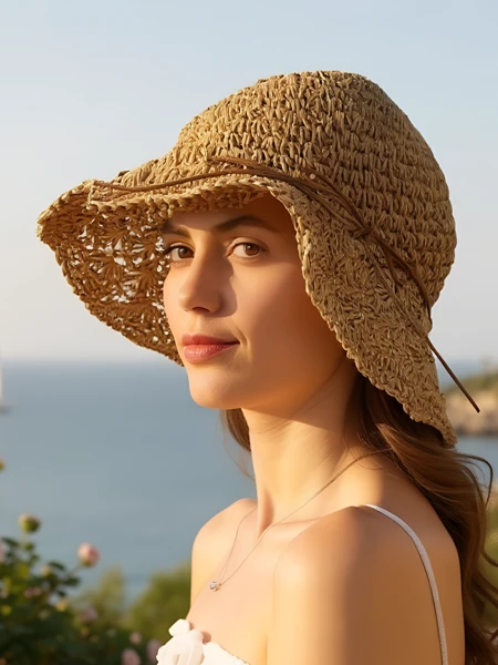 Royalfashion Női Szalmakalap Whisper Masni