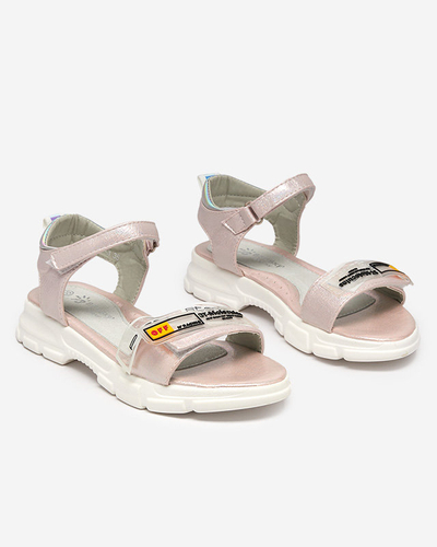Világos rózsaszín csillogó szandál lányoknak Lorij - Lábbeli