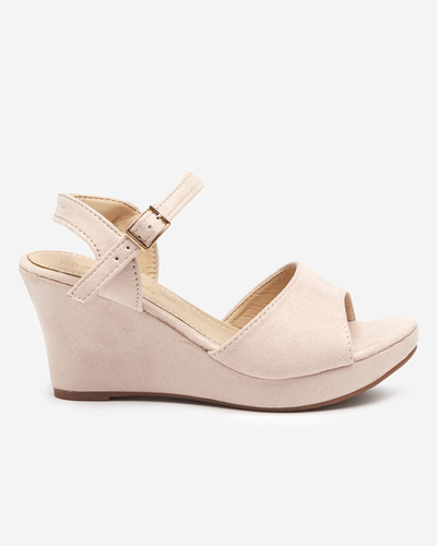OUTLET Bézs színű női ékszandál Nalem - Footwear