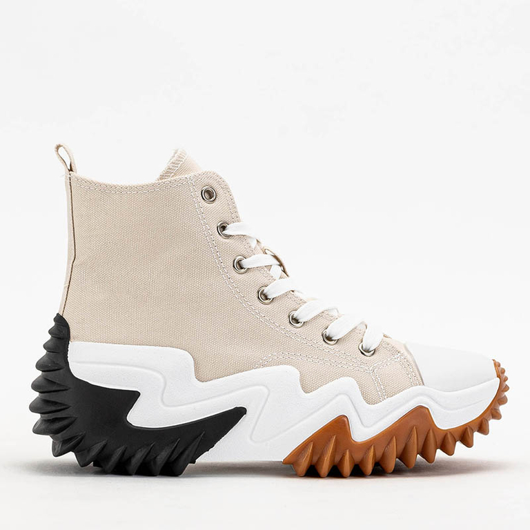 Bézs színű női sportcipő a'la tornacipő Vei - Lábbeli