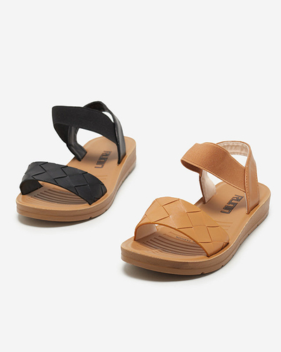 OUTLET Női fekete Astro szandál gumiszalaggal. Cipő