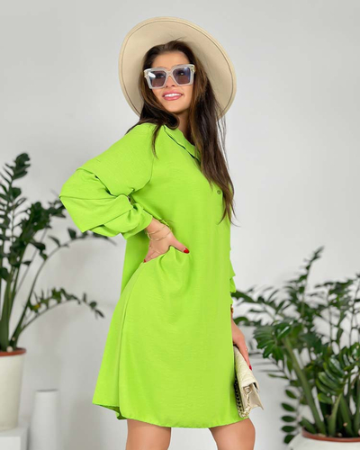 Royalfashion Női oversize ruha fodros ujjakkal