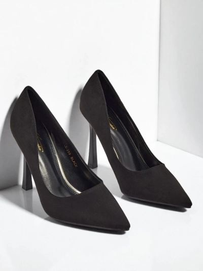 Női tűsarkú öko velúr Belunika cipő