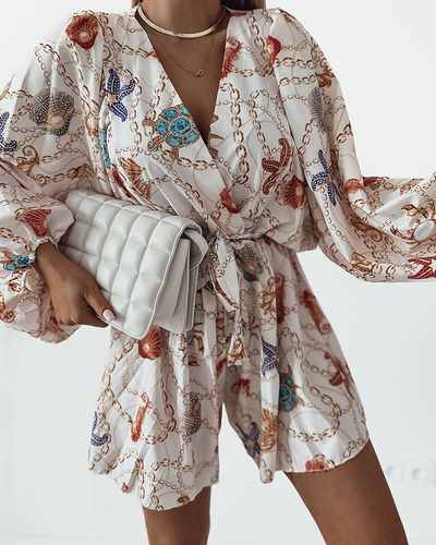 Royalfashion Női mintás kezeslábas