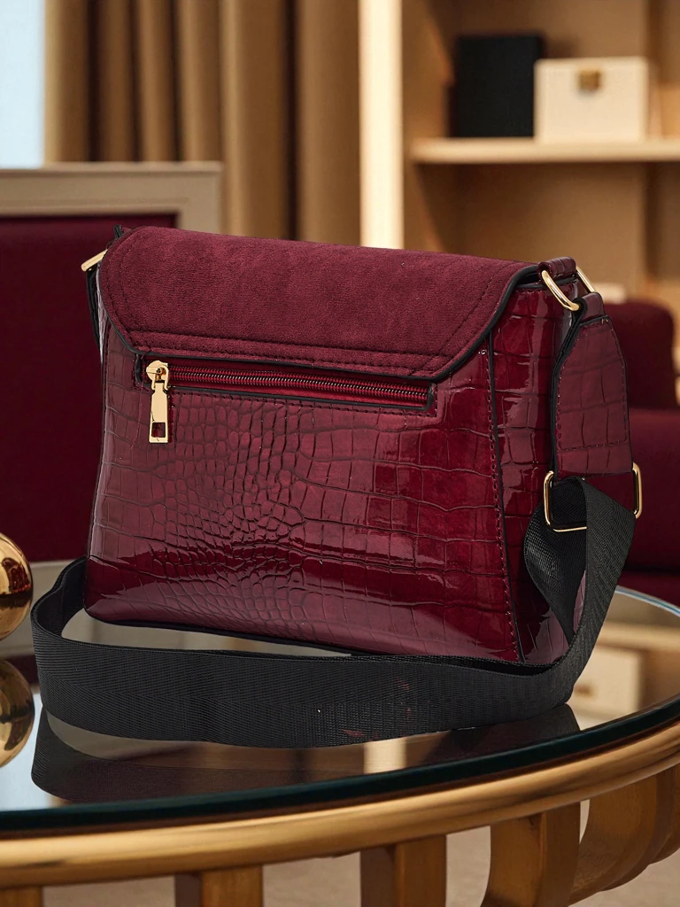 Kis női műbőr táska Narelle nyomással