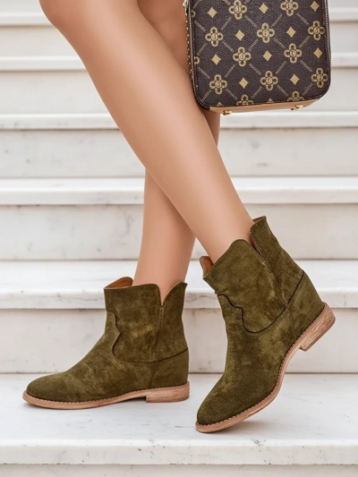 Royalfashion Cowboy-stílusú bokacsizma fedett talpon Blueston