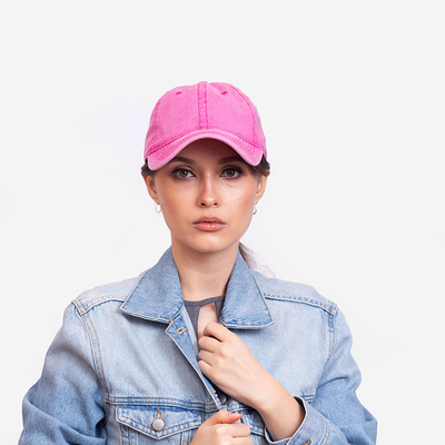 Női fukszia farmer sapka - Kiegészítők