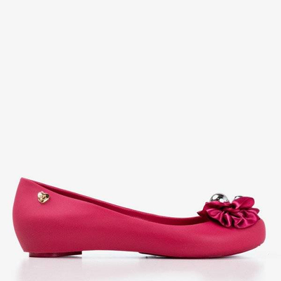 OUTLET Fuchsia melissa dekoratív Mirillia virágokkal - Cipő