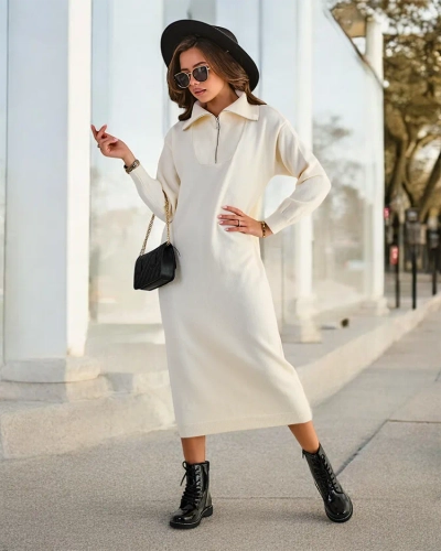 Royalfashion Női hosszú pulóverruha