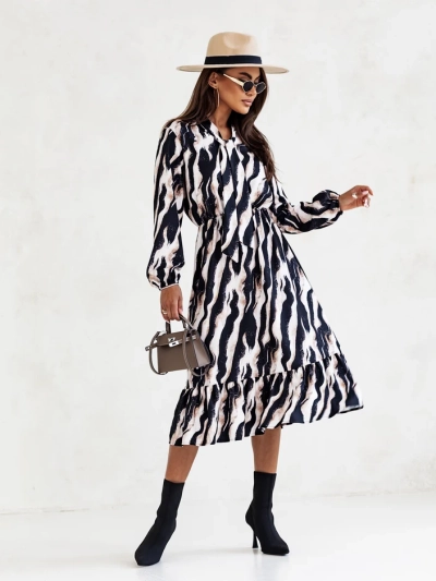 Royalfashion Női midi ruha nyomattal