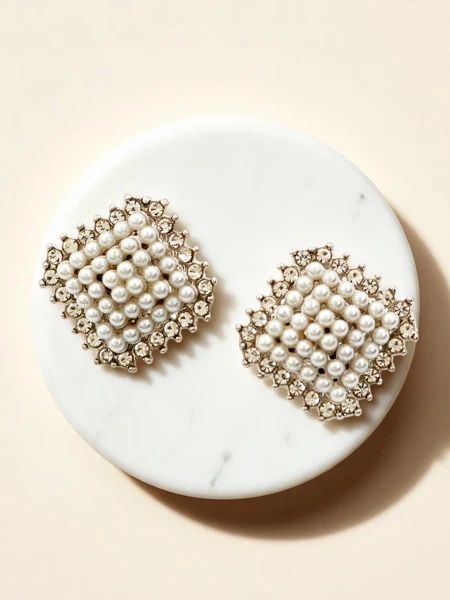 Royalfashion Női klipszes fülbevaló cirkóniával