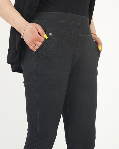 Fekete női PLUS MÉRET tregging - Ruházat