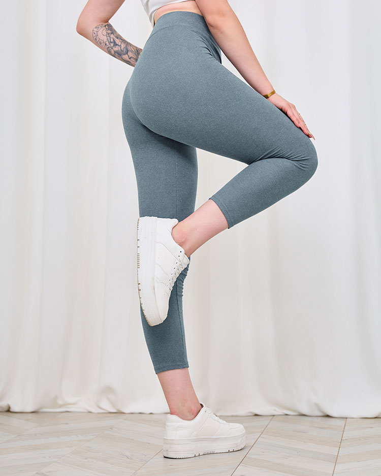 Royalfashion kék női bordázott leggings