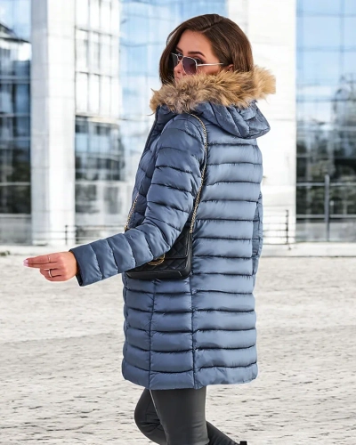 Royalfashion Női steppelt téli kabát