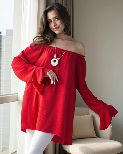 Royalfashion Női blúz spanyol stílusban fodrokkal