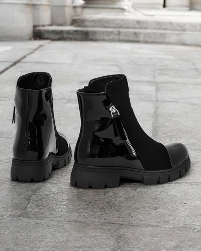 Royalfashion Klasszikus női bokacsizma jodhpurs stílusban Urbanis