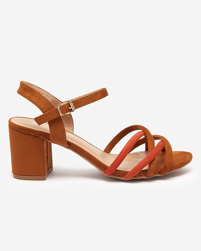 Női oszlopon barna szandál Asodi- Footwear