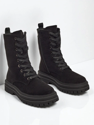 Női öko velúr worker stílusú bokacsizma Molistea