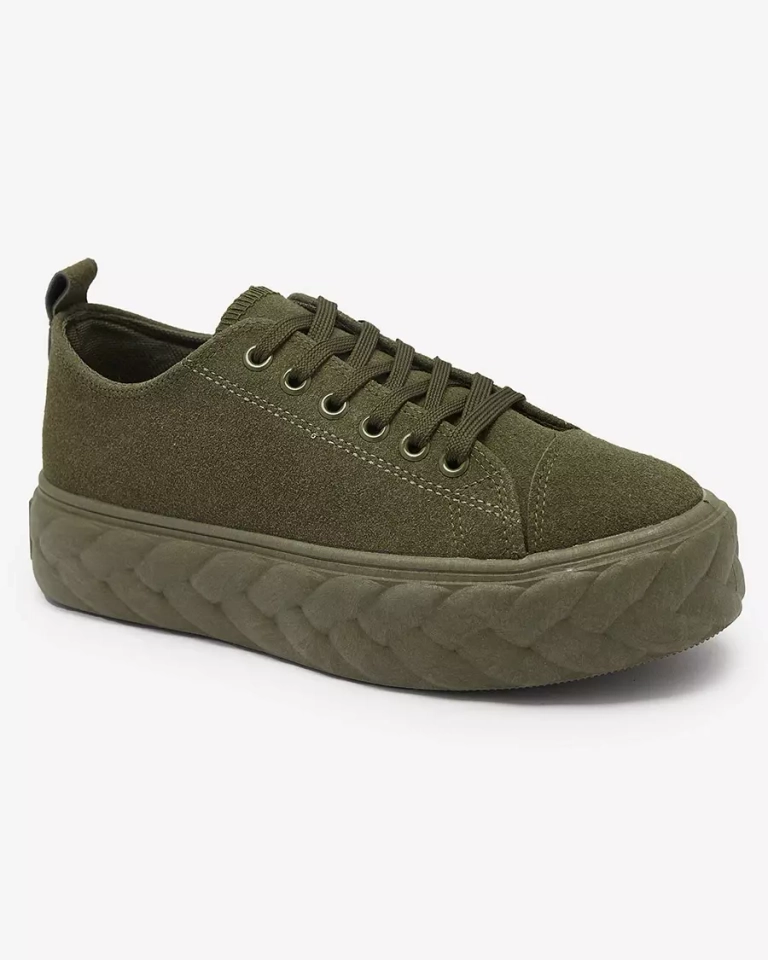 Sötétzöld női platform tornacipő Sedix - Lábbeli