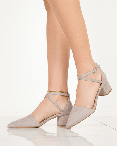 Női szürke szandál oszlopon Crisco - Footwear