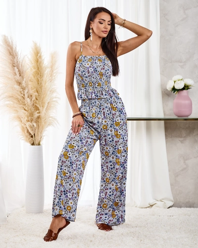 Royalfashion Mintás női szett kék színben