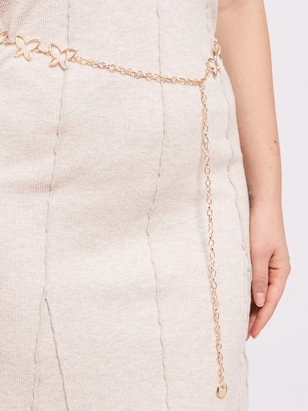 Aurelia Pillangó női fém öv elegáns lánccal – 115 cm