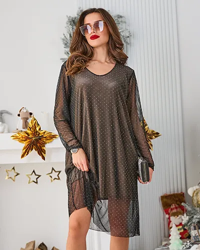 Royalfashion Klasszikus, térdig érő női ruha