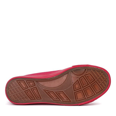 Klasyczne trampki w kolorze malinowym Laurette - Obuwie