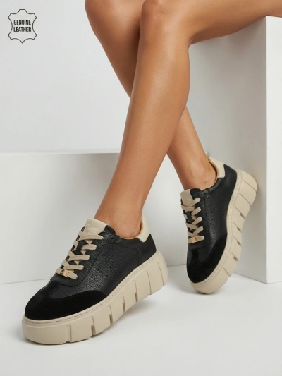 Taures sportos női sneakerek természetes bőrből