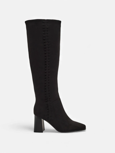 Női eco-velúr csizmák vastag sarokkal Fottor