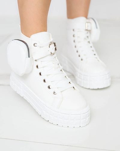 Női öko bőr sportcipő fehér színben Kolibs- Footwear