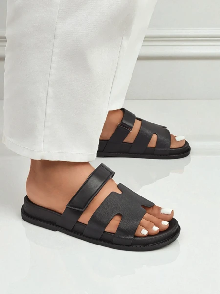 Royalfashion női öko-bőr papucs FlexiComfi