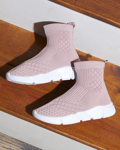 Rózsaszín gyermek boka sportcipő Ovoy- Footwear