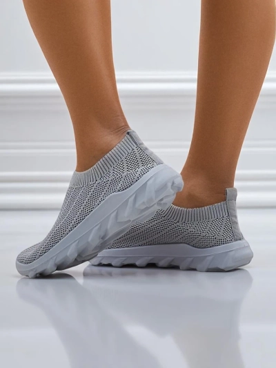 Silvana galambszürke női sneakerek - kényelmes slip-on cipők a városba