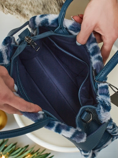 Kis női táska öko bőrből, leopárdmintával, Panthory