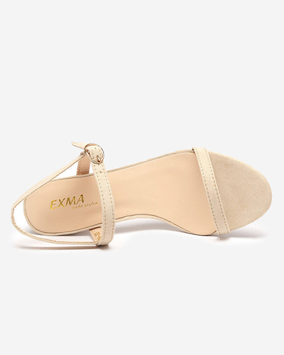 OUTLET Női szandál oszlopon bézs Usopi-Footwear színben