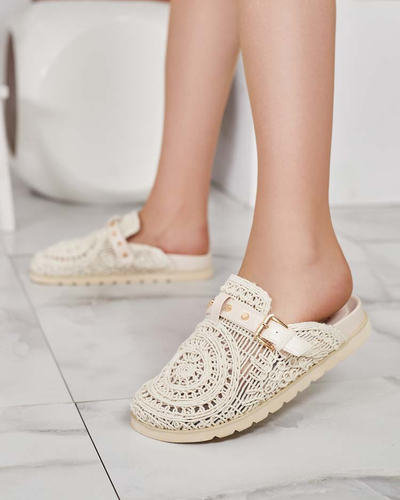 Royalfashion Női flip-flop hímzéssel Leronip