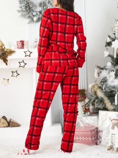 Royalfashion Női kockás pizsama