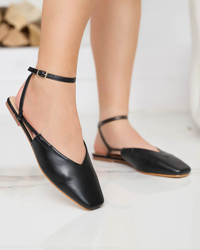 Szandál a'la balerina fekete Talio- Shoes