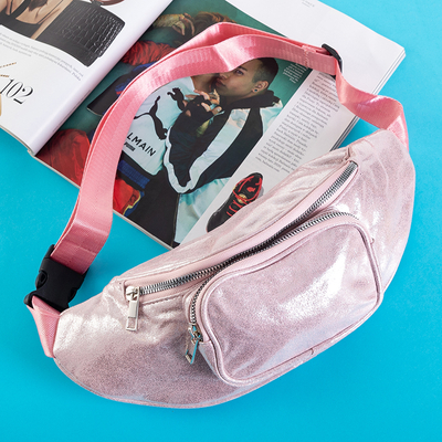 Fényes női rózsaszín vese - Kézitáskák