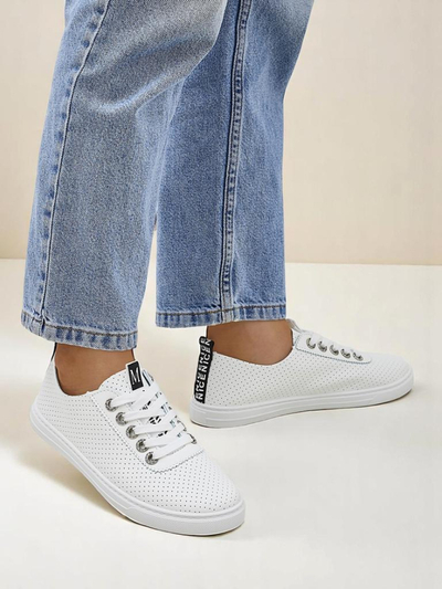 Royalfashion női ökobőr tornacipők Next Step