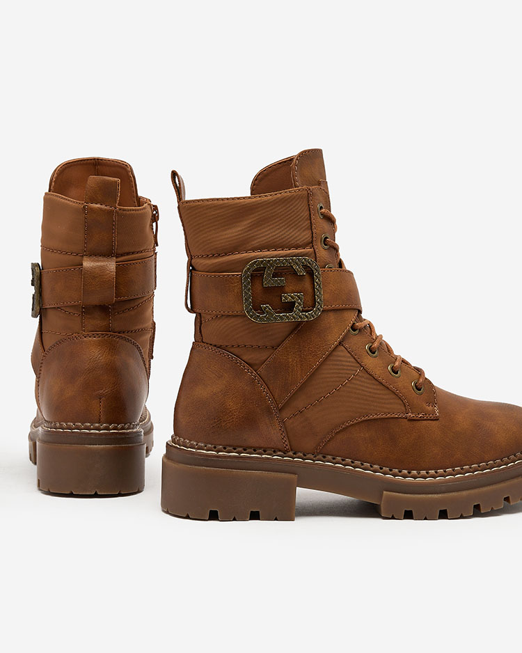 Royalfashion Női bagger csizma barna színben Muasers