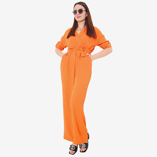 Narancssárga női hosszú jumpsuit - Ruházat